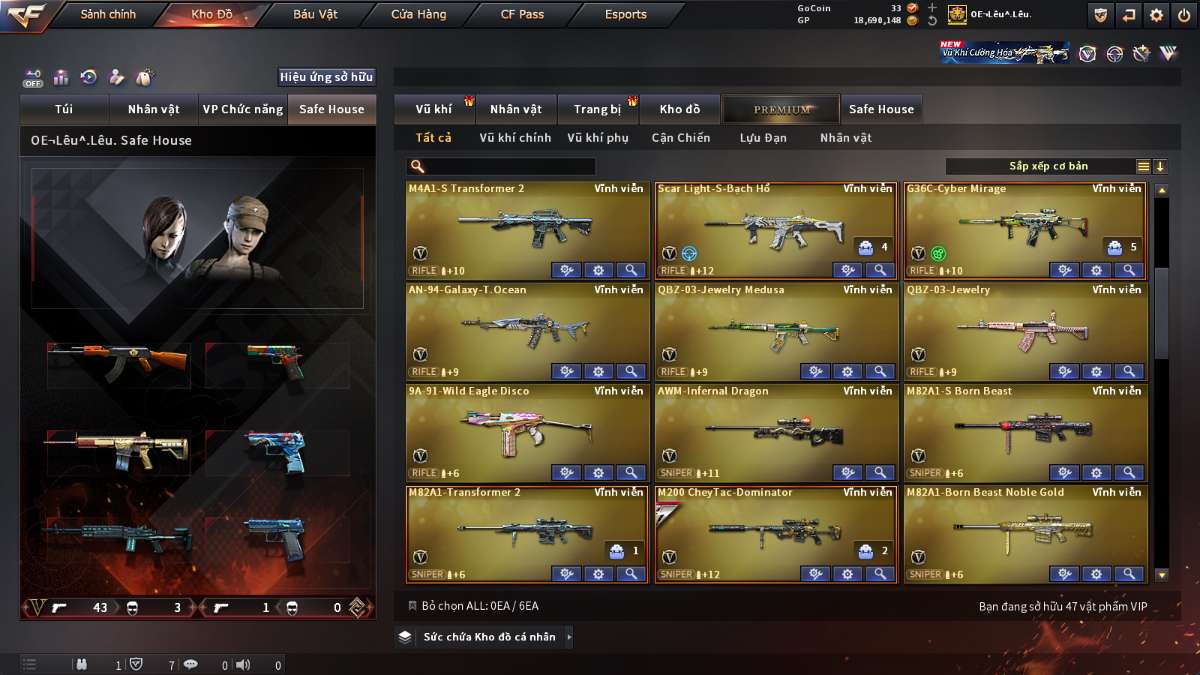 shop acc cf uy tin gia re